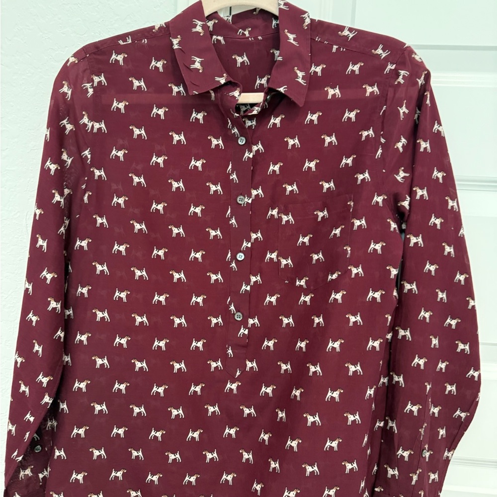 J Crew silk shirt